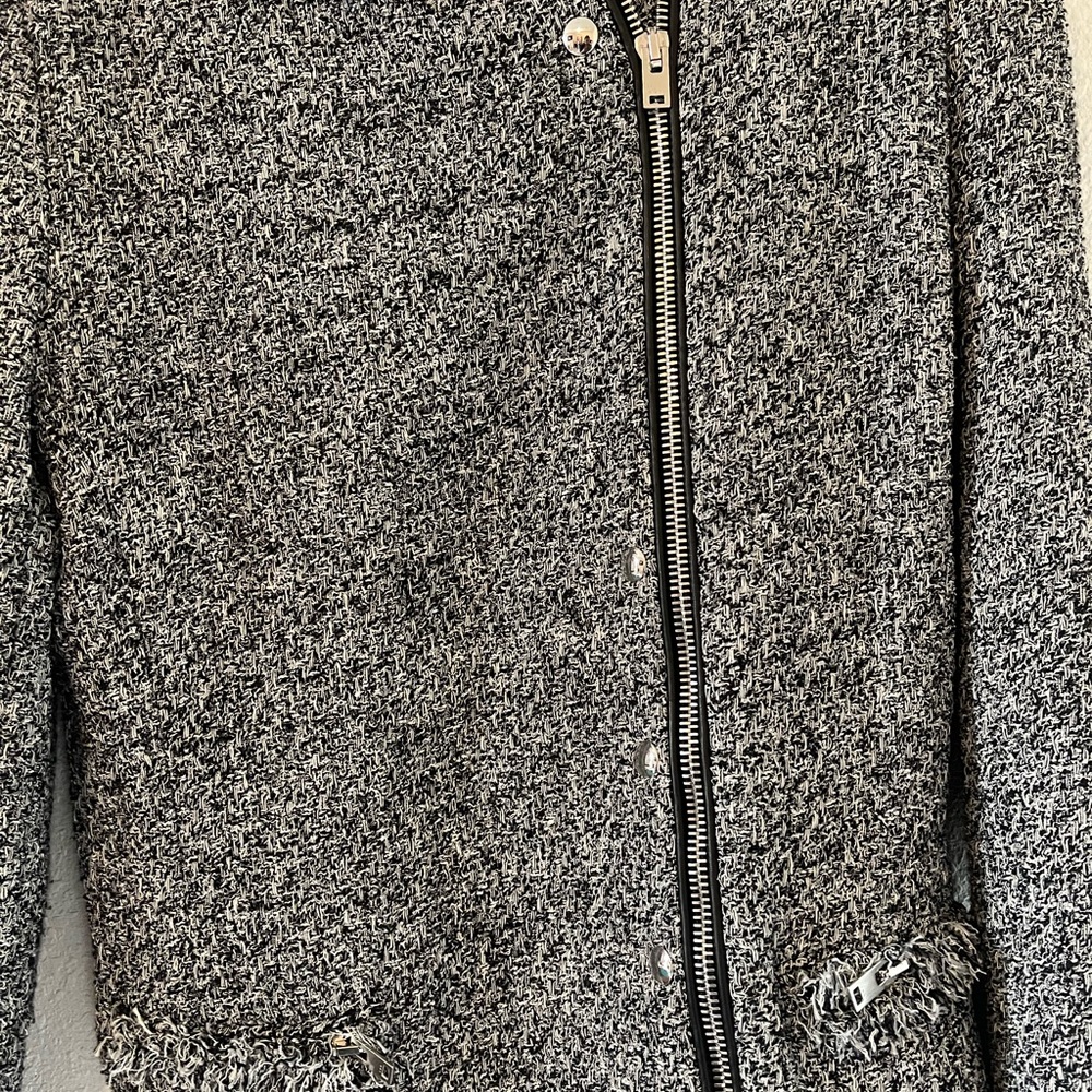 IRO Black and White Tweed Jacket - Picture 2 of 4